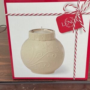 Lenox Cream Candle Holder